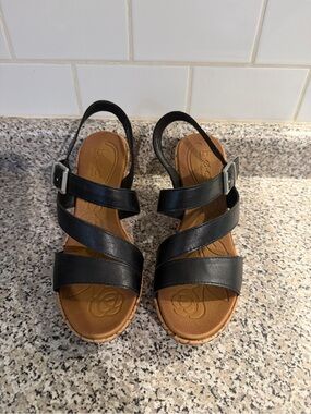boc Black Multi-Strap Slingback Sandals